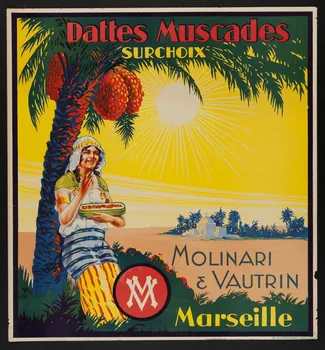 affiche Dattes Muscades  SURCHOIX 2001.4.12 Photo
