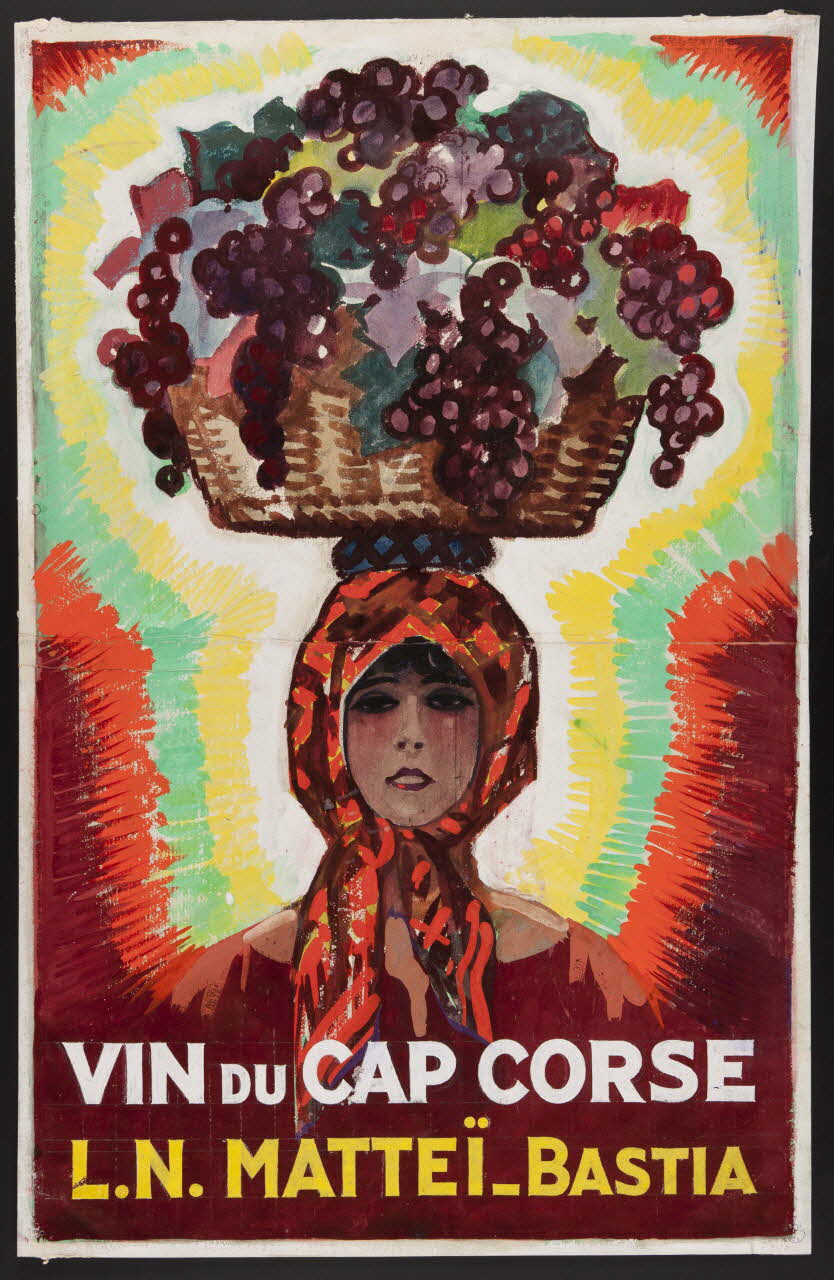 affiche VIN DU CAP CORSE 1935 2001.4.14 Photo