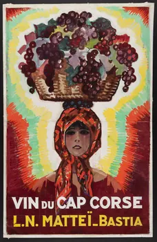 affiche VIN DU CAP CORSE 1935 2001.4.14  Photo