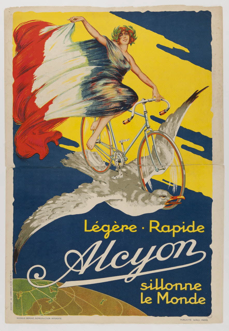affiche Légère. Rapide  Alcyon  sillonne  le Monde 2001.4.18 Photo