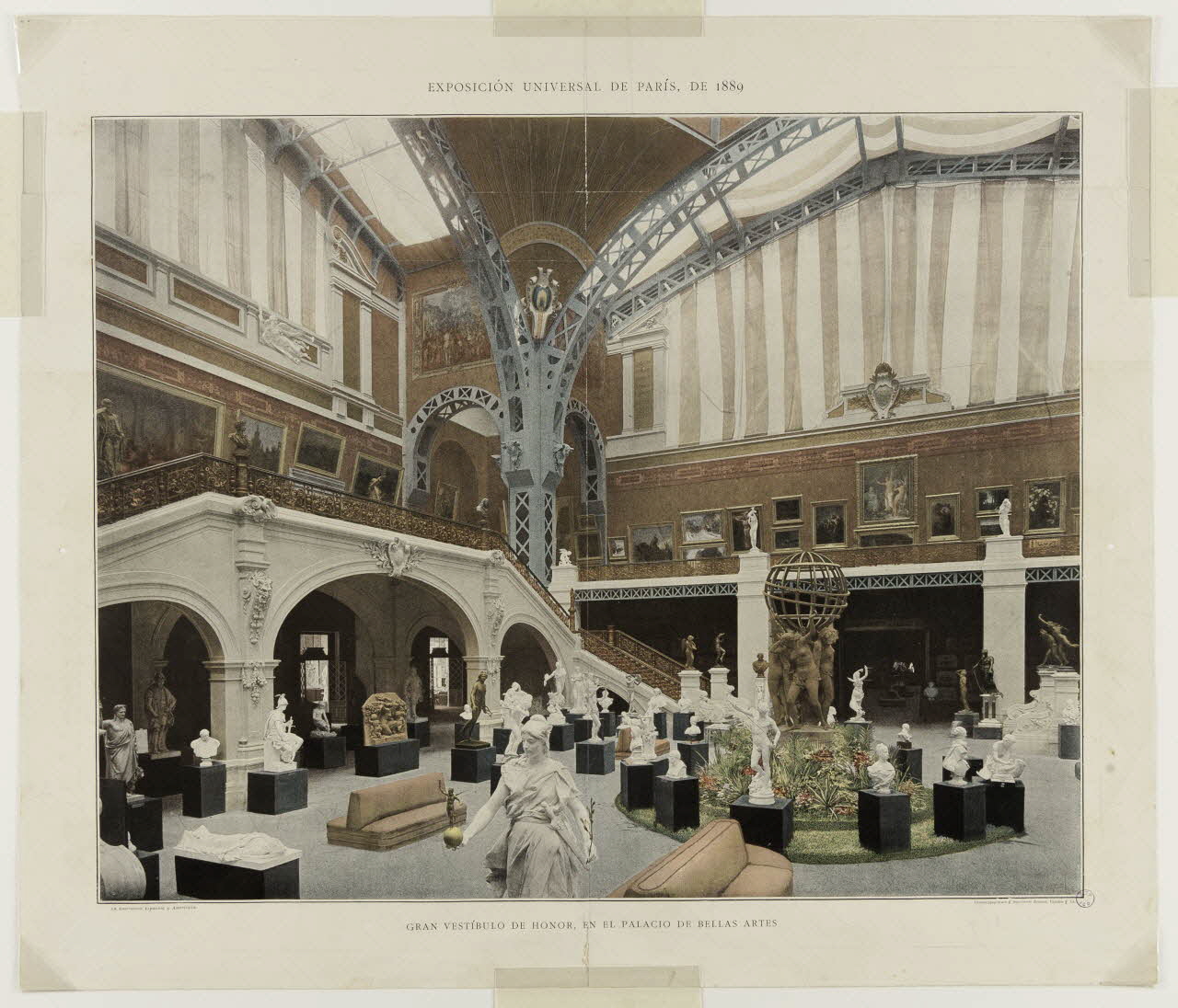 Boussod et Valadon affiche EXPOSICION UNIVERSAL DE PARIS, DE 1889 1889 2001.4.20 Photo