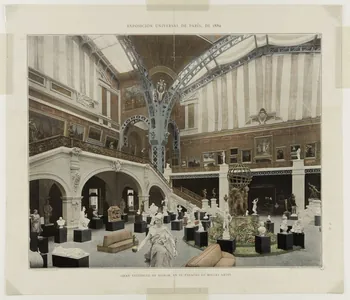 Boussod et Valadon affiche EXPOSICION UNIVERSAL DE PARIS, DE 1889 1889 2001.4.20 Photo