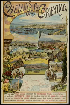 affiche CHEMINS  de fer ORIENTAUX 2001.4.25 Photo