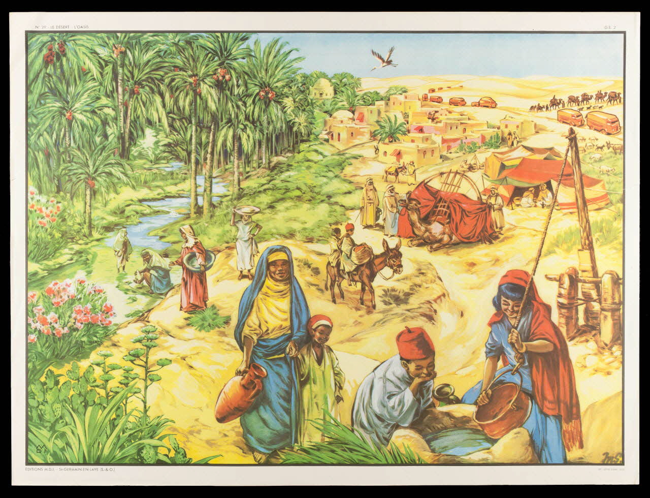 affiche N° 29 - LE DESERT - L'OASIS 2001.4.29 Photo