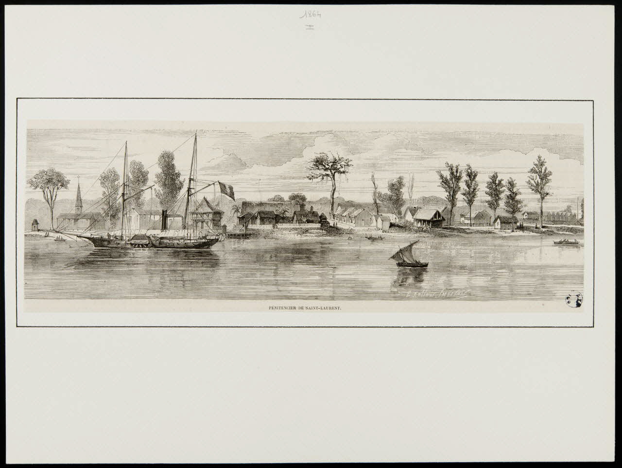 Cosson Smeeton E. illustration PENITENCIER DE SAINT-LAURENT. Ile-de-France, France 1864 2001.41.79 Photo