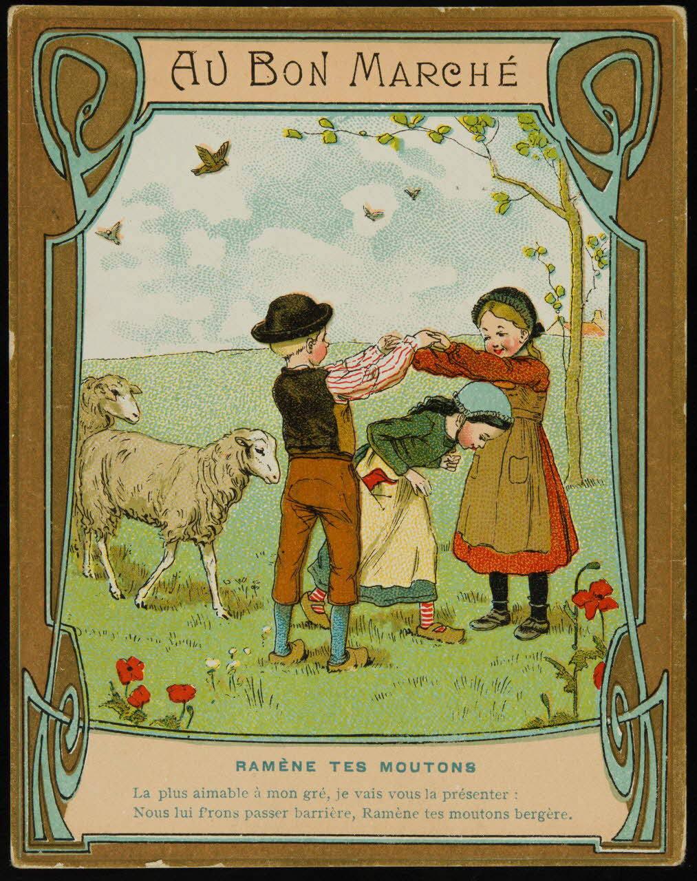 carte réclame chromo Paris 1900 2001.61.10.5 Photo