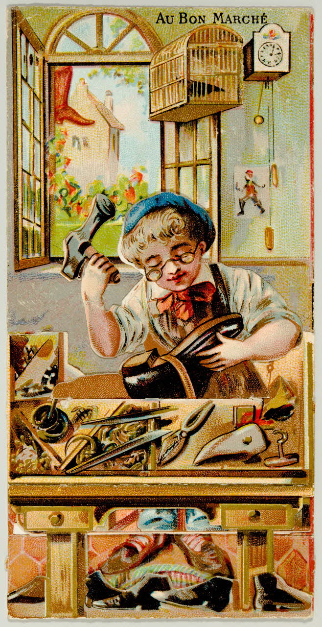 carte réclame chromo Paris 1900 2001.61.11.2 Photo