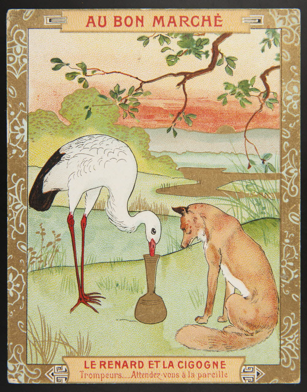 carte réclame chromo Paris 1900 2001.61.16.1 Photo