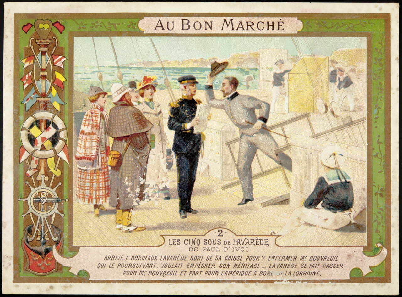 Laas H., Pécaud E. et Compagnie carte réclame chromo Paris 1900 2001.61.19.2 Photo