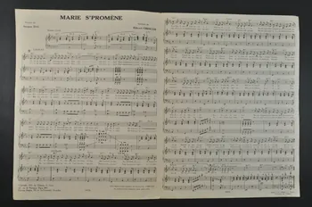 partition de musique Marie s'promène 1969.88.1412 Photo Mucem