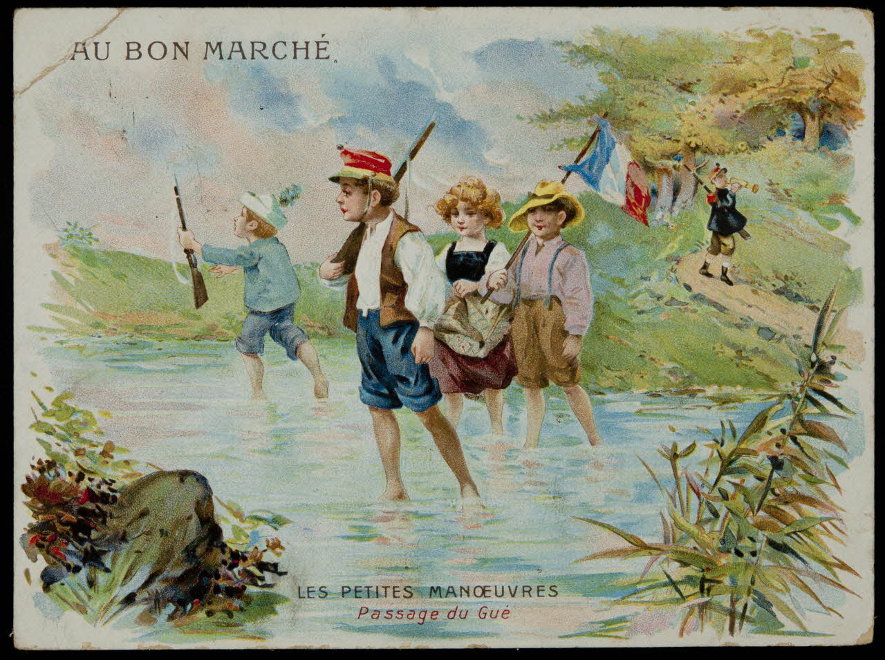 Testu et Masson carte réclame chromo Paris 1900 2001.61.20.2 Photo