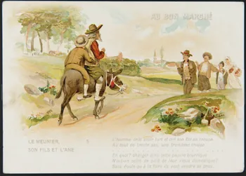 Courmont ; F. Cap (dessinateur) : ? carte réclame chromo Paris 1900 2001.61.21.4  Photo