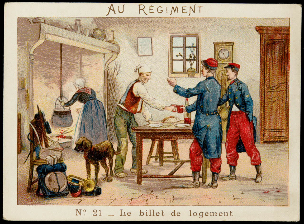 H. et Compagnie (éditeur) : ? carte réclame chromo Paris 1918 2001.61.22.8 Photo