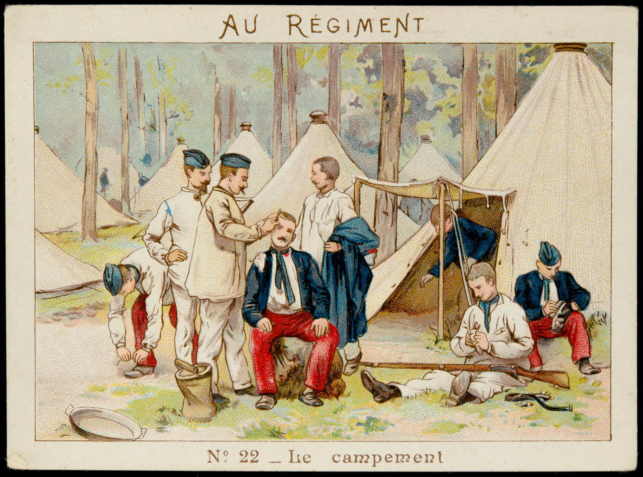 H. et Compagnie (éditeur) : ? carte réclame chromo Paris 1918 2001.61.22.9 Photo