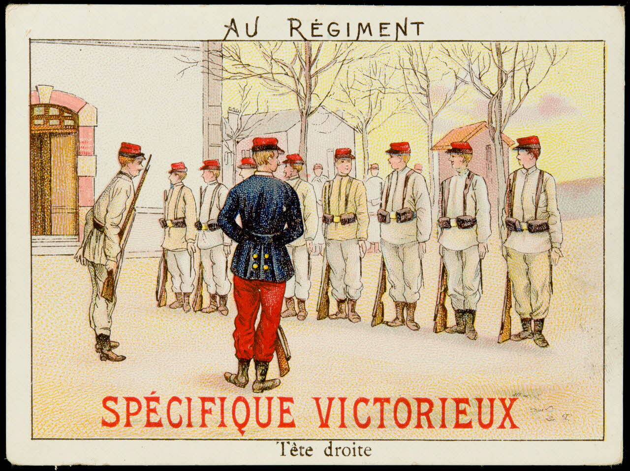 carte réclame chromo Paris 1918 2001.61.23.3 Photo