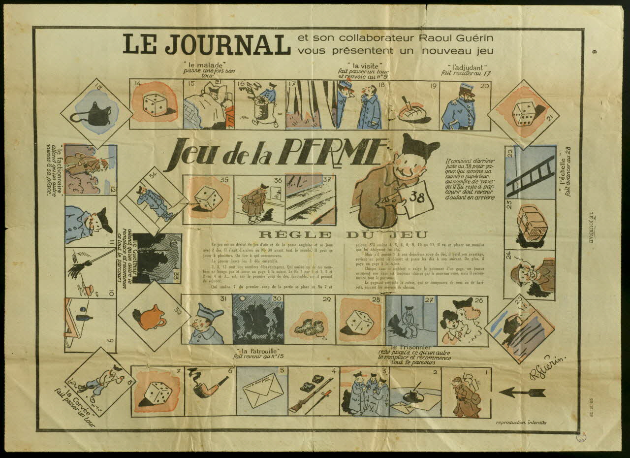 estampe Jeu de la PERME 2001.61.27 Photo