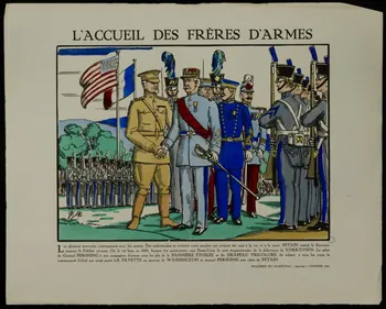 imagerie L'ACCUEIL DES FRERES D'ARMES Limoges 1941 2002.15.14 Photo