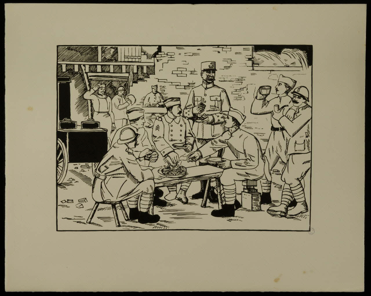 imagerie "Les mieux frites, mon Général" Limoges 1941 2002.15.24 Photo