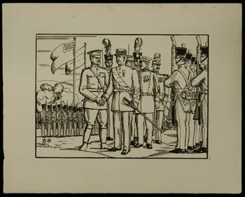 imagerie L'accueil des frères d'armes Limoges 1941 2002.15.27 Photo