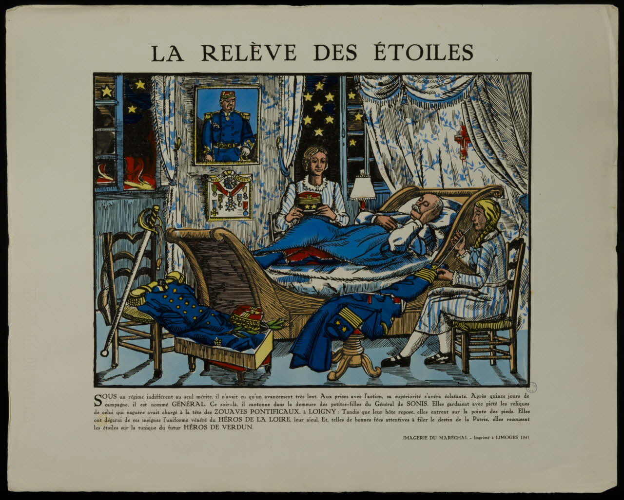 imagerie LA RELEVE DES ETOILES Limoges 1941 2002.15.9 Photo
