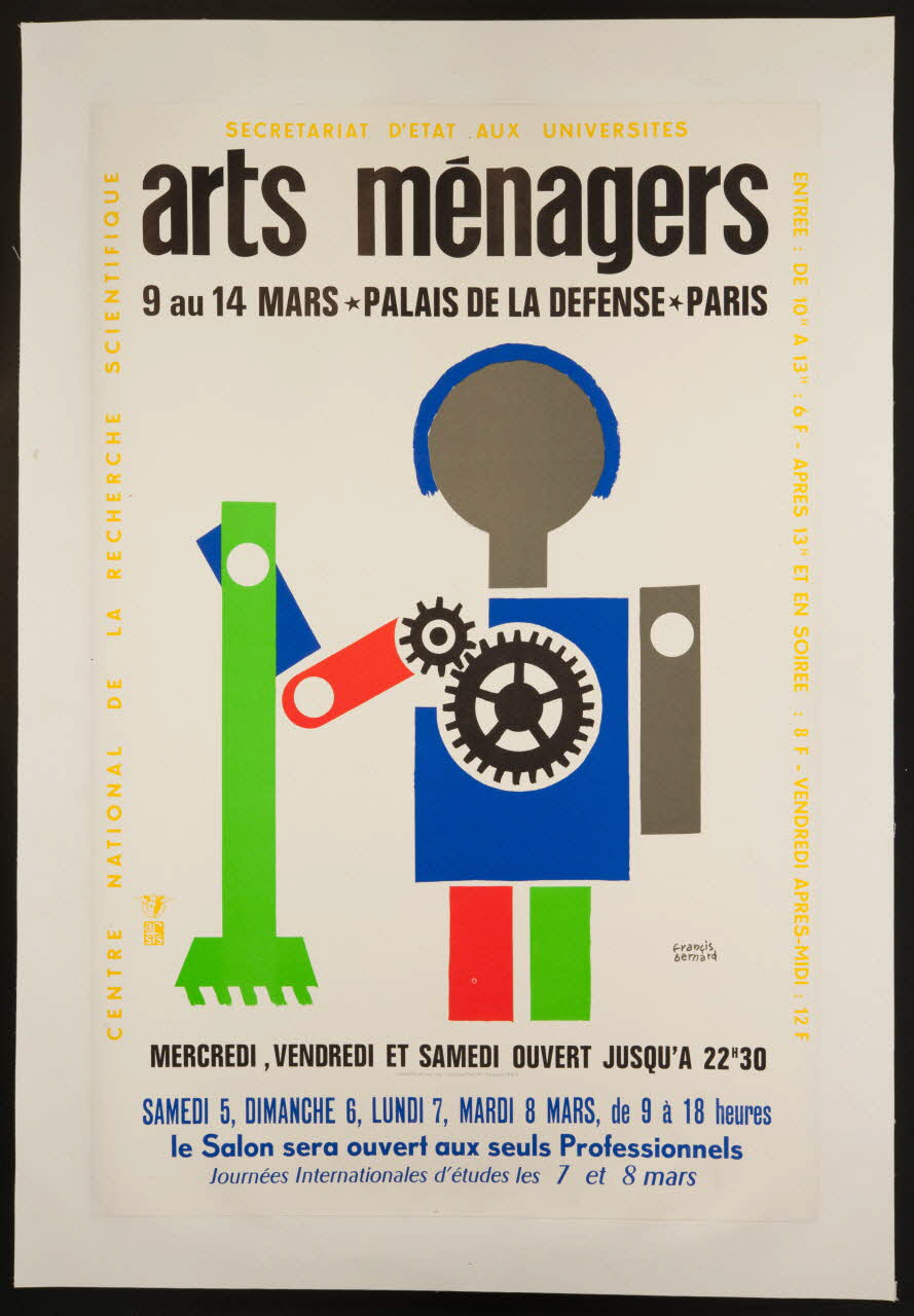 affichette publicitaire arts ménagers 2002.25.6 Photo