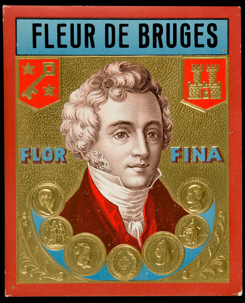 étiquette FLEUR DE BRUGES  FLOR FINA 2002.70.13 Photo