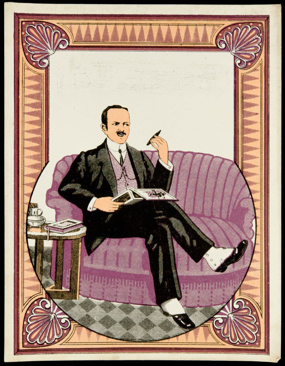 étiquette Fumeur de cigare 2002.70.29 Photo