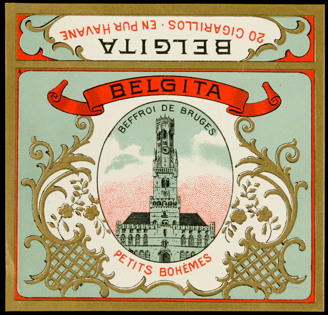 étiquette BELGITA  BEFFROI DE BRUGES 2002.70.38 Photo