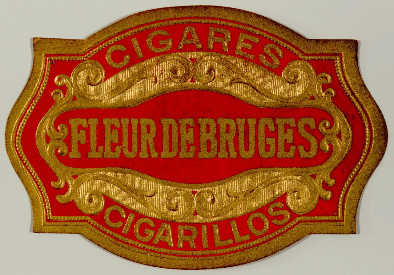 étiquette CIGARES  FLEUR DE BRUGES  CIGARILLOS 2002.70.40 Photo