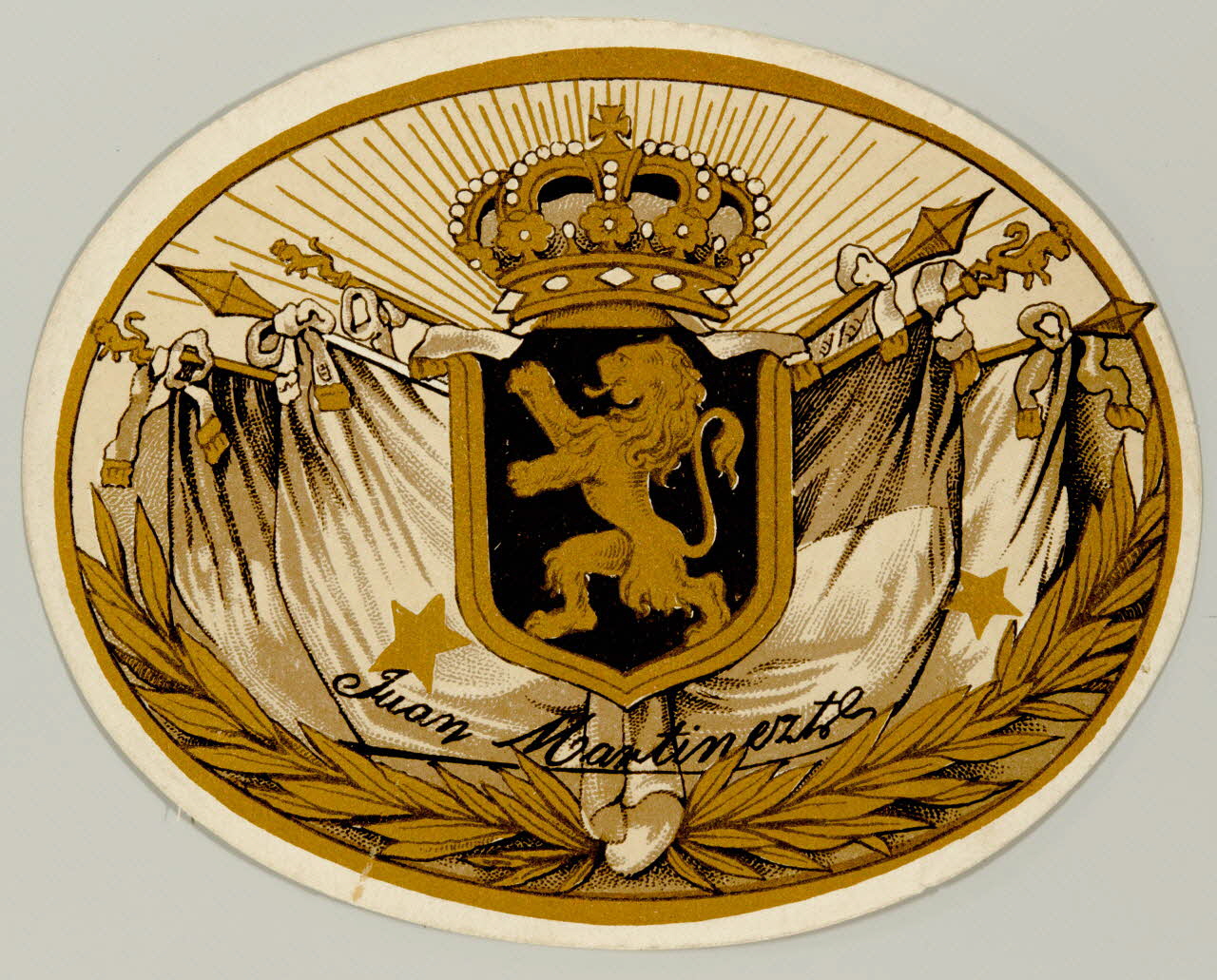 étiquette Juan Martinezt 2002.70.41 Photo