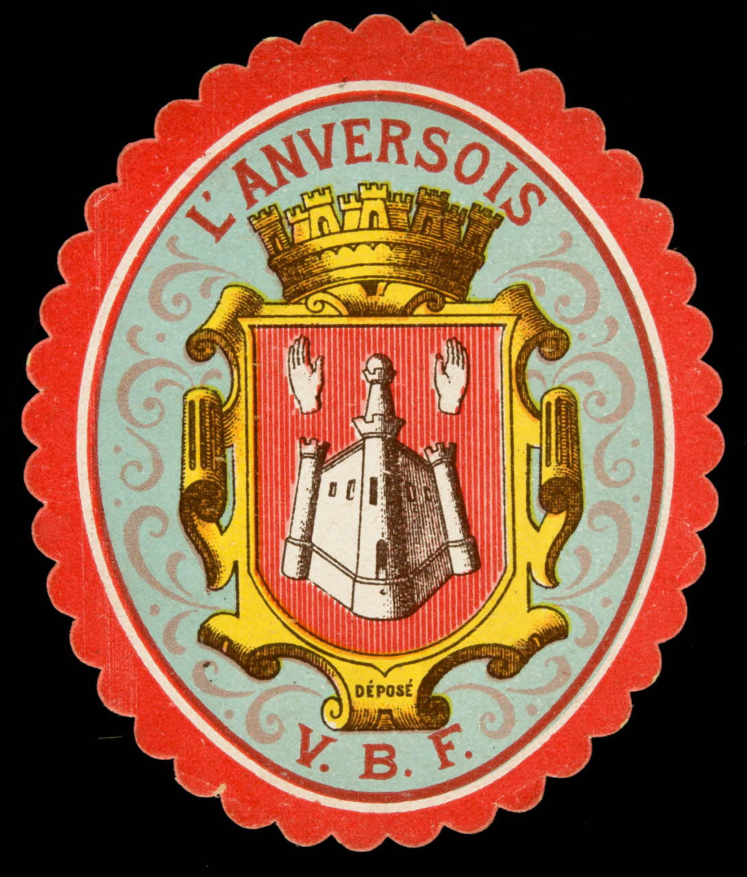 étiquette L'ANVERSOIS  V.B.F. 2002.70.54 Photo