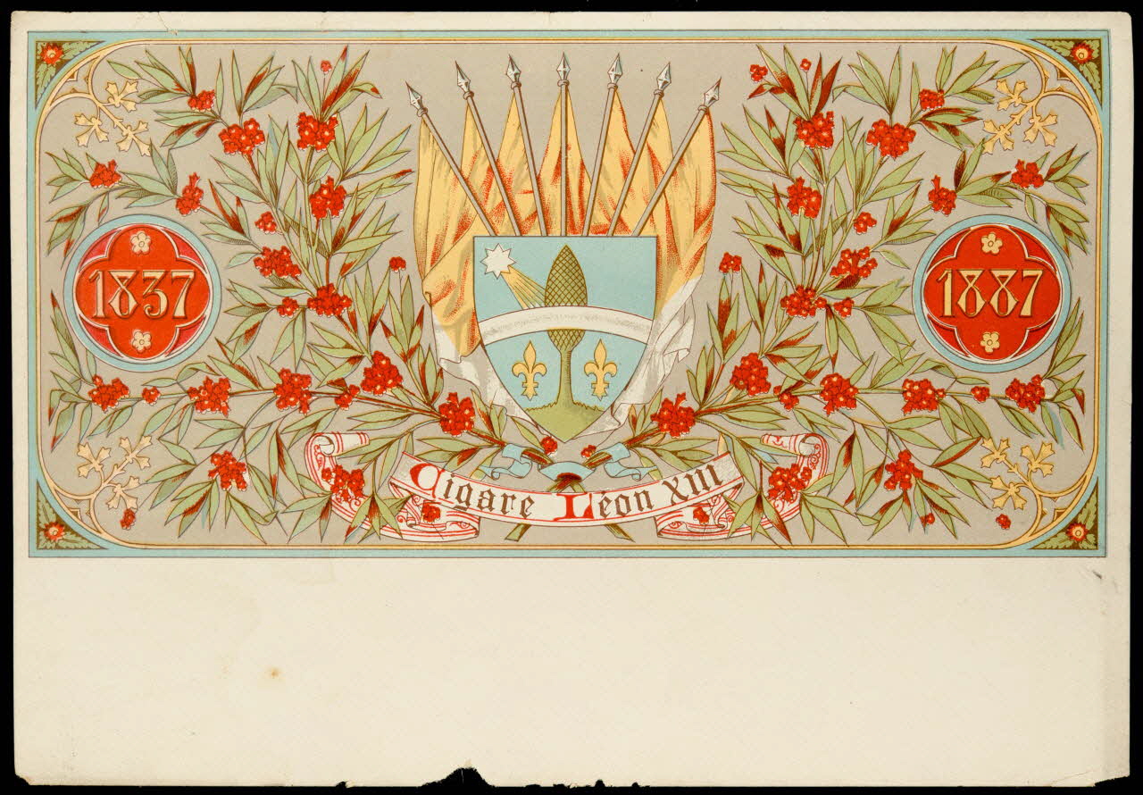 étiquette Cigare Léon XIII  1837  1887 2002.70.60 Photo