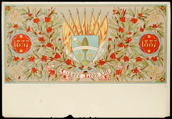 étiquette Cigare Léon XIII  1837  1887 2002.70.60 Photo