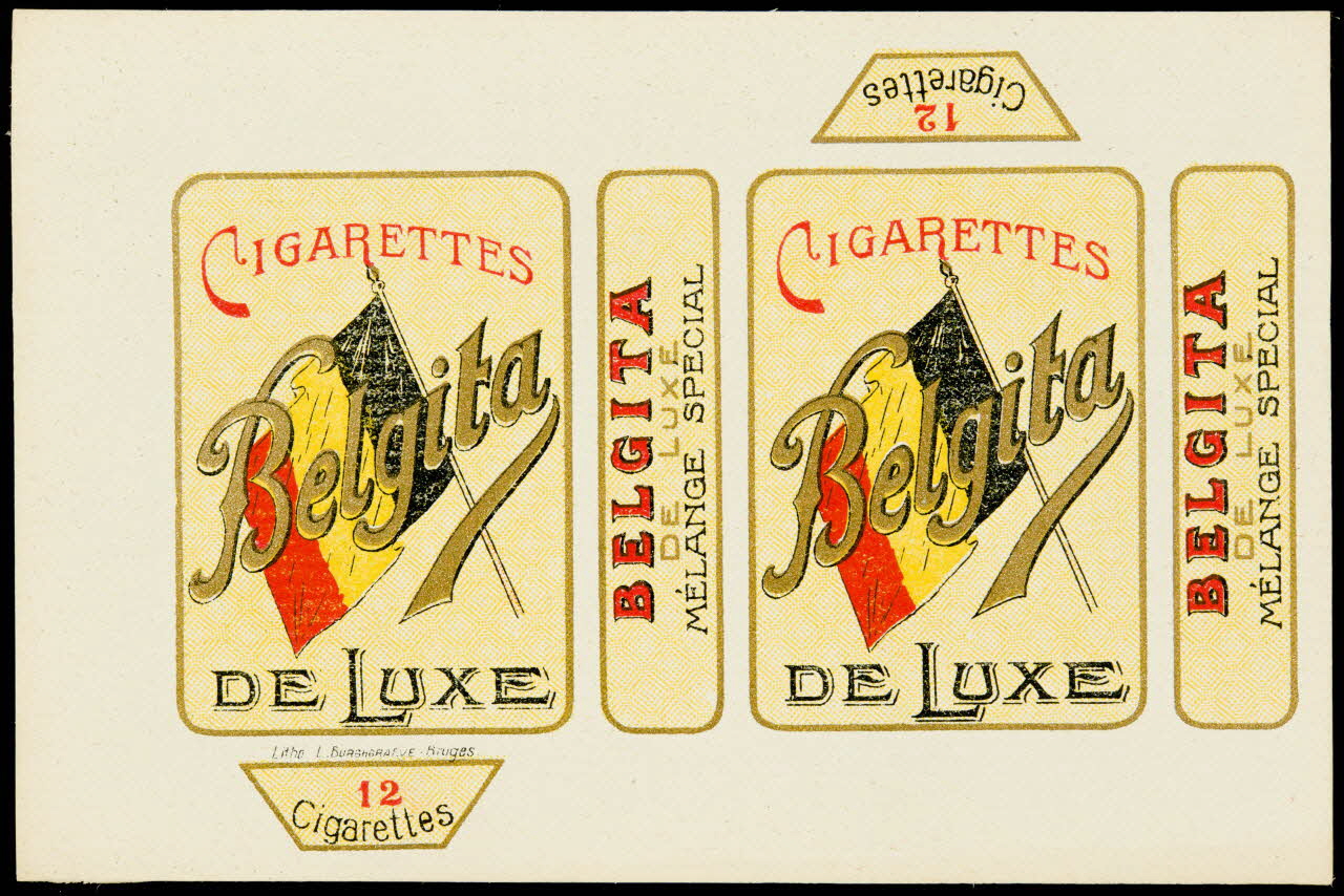 étiquette CIGARETTES  Belgita  DE LUXE 2002.70.65 Photo