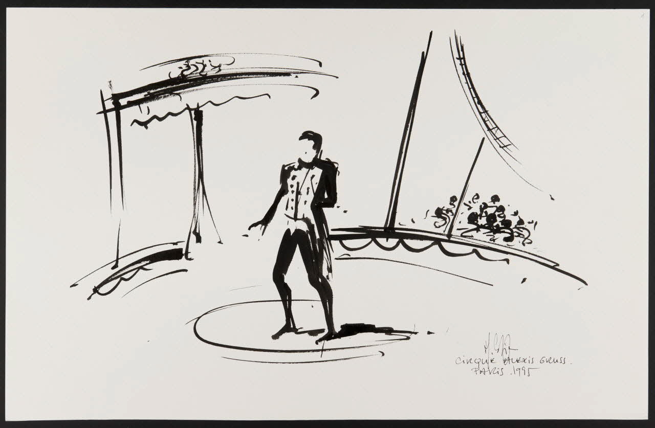 Michel Costiou dessin Monsieur Loyal 1995 2002.81.12 Photo