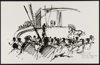 Michel Costiou dessin Cheval de cirque 1995 2002.81.31 Photo