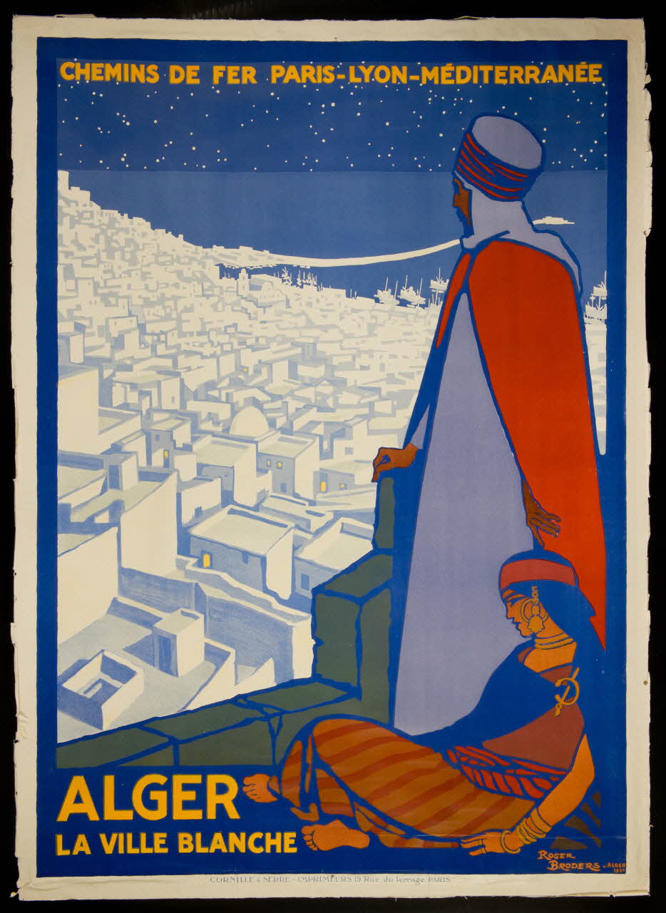 affiche ALGER  LA VILLE BLANCHE Alger, Algérie 1922 2002.91.9 Photo