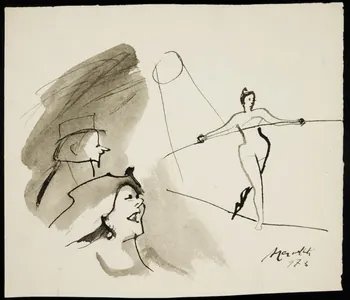 Cervellati Alessandro dessin Funambule 2003 2003.7.4 Photo