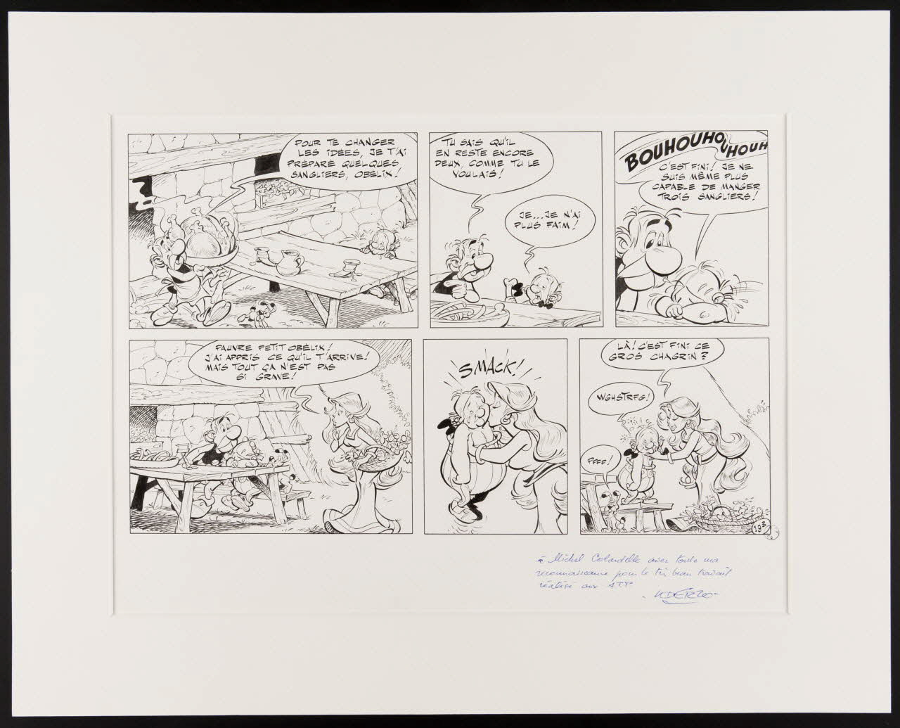 Albert Uderzo dessin Planche 19B de la Galère d'Obélix 1995 2006.83.1 Photo