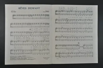 partition de musique Rêves d'enfant 1969.88.1423  Photo Mucem