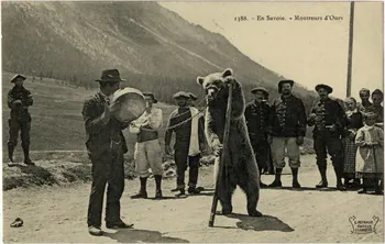 1388. En Savoie. Montreurs d'ours. Sou.10.95.1 Photo