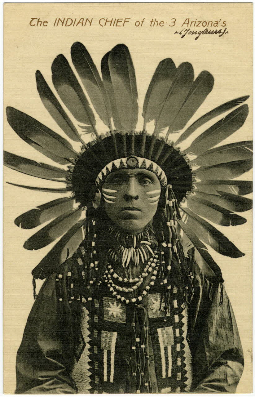 The Indian Chief of the 3 Arizonas (jongleurs). Sou.16.123.1 Photo