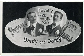 Dardy and Dardy. Novelty juggling akt with Panama Hat's. Sou.16.137.2 Photo