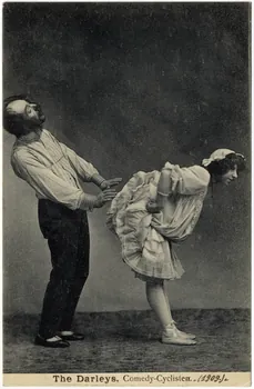 Ziegner The Darleys, comedy-cyclisten Dresde (Allemagne) 1909 Sou.16.41.2 Photo