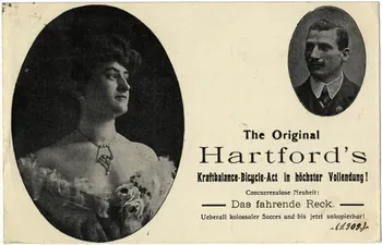 The original Hartford's. Kraftbalance bicycle act in höschster Vollendung. Sou.16.51.1 Photo