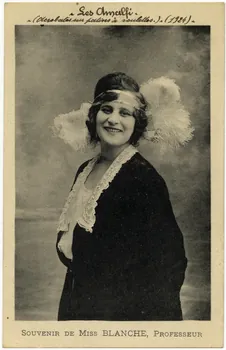 Anonyme Les Amalfi (acrobates sur patins à roulettes). Souvenir de Miss Blanche, professeur. 1924 Sou.16.83.2 Photo