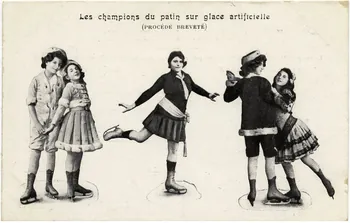 Les champions du patin sur glace artificielle. Sou.16.93.1 Photo