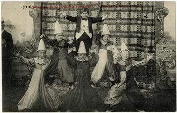 Anonyme Village des nains (Bruxelles-exposition) .Tschuschke's cirque Liliput 1910 Sou.19.44.2 Photo