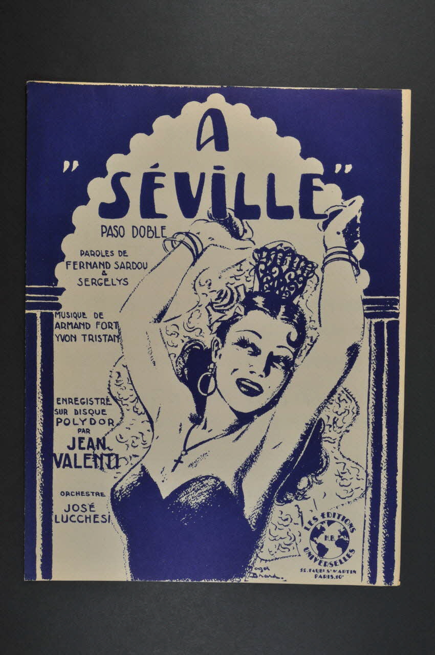 chanson partition de musique 1969.88.1438 Photo Mucem