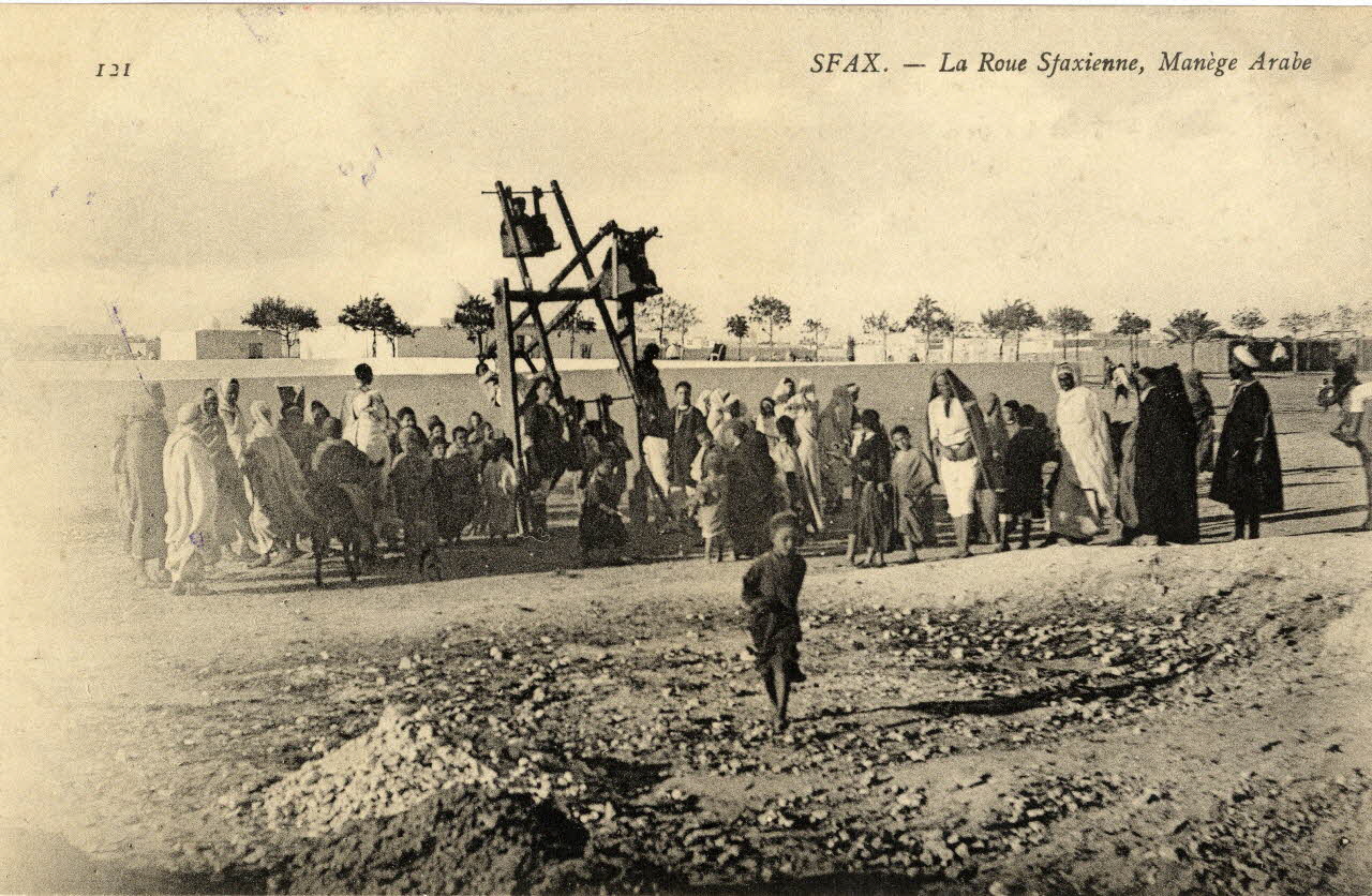 Sfax. La route sfaxienne, manège arabe. Sou.2.103.2 Photo